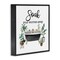 Stupell Industries Soak Worries Away Plants Framed Giclee Wall Art Design by Masey St. Studios